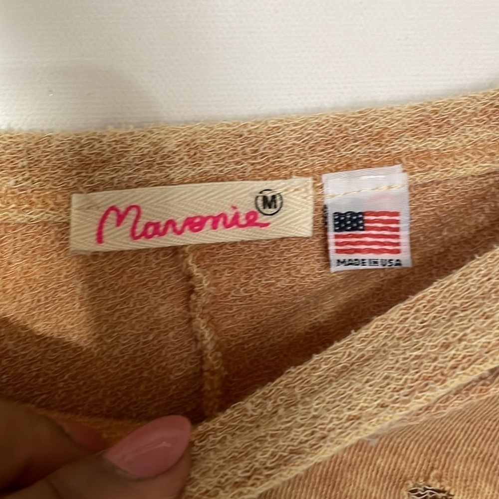 Anthropologie Maronie Cut Out Oversized Pullover Top / Brown - Picture 9 of 13